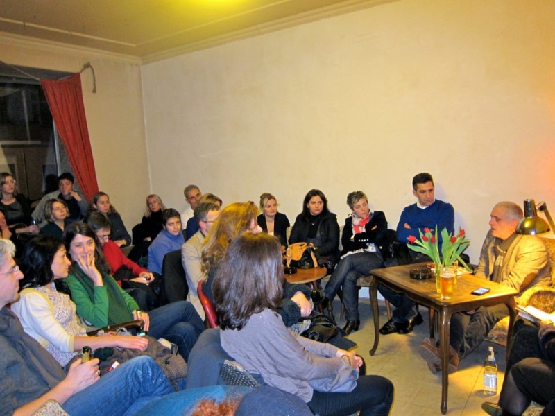 Mbrëmje leximi me Beqë Cufaj në Mama’s Bar Berlin, 2012